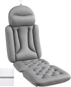 Full Body Bath Pillow for Tub, Ergonomic Head Neck Back Support