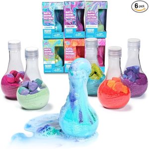 Tub Works® Kids Bath Bomb Potion™ Bath Toy, Variety 6 Pack | Nontoxic | Fizzes, Foams & Bubbles with an Eruption of Color
