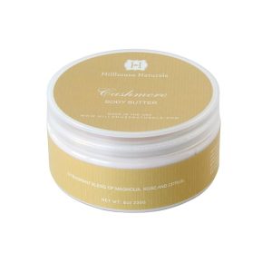 Hillhouse Naturals Body Butter – Ultra-Moisturizing, Renewing, Smoothing Scented Body Cream - Deep Hydration For Dry Skin Repair - Made With Natural Ingredients – 8oz (Cashmere)