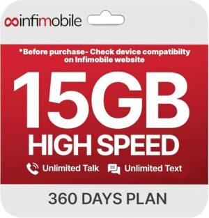Prepaid Unlimited Plan: 12 Months 15GB High-Speed Data Per Month Unlimited Data Talk & Text Prepaid Plan Service SIM Card Nationwide Coverage 4G, 5G Network : Cell Phones & Accessories