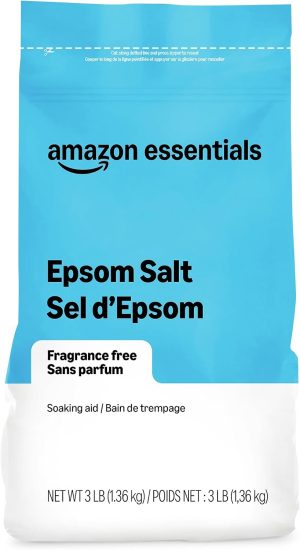 Amazon Essentials Epsom Salt Soak, Magnesium Sulfate USP