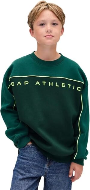 GAP Boys' Fashion Logo Pullover Hoodie