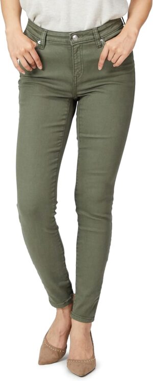 Amazon Essentials Women's Mid-Rise Stretchy Skinny Denim Jeans, 5-Pocket