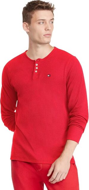 Tommy Hilfiger Waffle Lounge Long Sleeve Henley