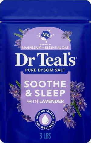 Dr Teal's Epsom Salt Soaking Solution, Soothe & Sleep, Lavender, 3lbs