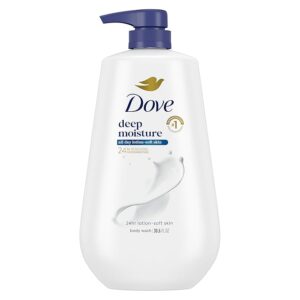 Dove Body Wash Body Wash Deep Moisture 30.6 oz Pump, Sulfate Free Dove Deep Moisture Body Wash hydrates dry skin for 24 hours with a sulfate-free formula and MicroMoisture technology.