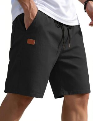 COOFANDY Mens Casual Shorts 9" Chino Cotton Shorts Summer Beach Shorts 2026