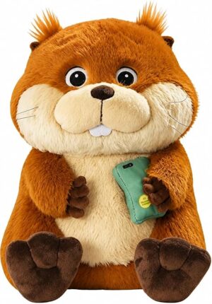 MINISO Disney Pixar Hoppers Mabel Plush, 12" Stuffed Animal Hoppers Toys Official Licensed Character Ultra Soft Plush Beavers Stuffed Animal, Cuddly Toy Collectible Gifts for Kids Hoppers Movie Fans