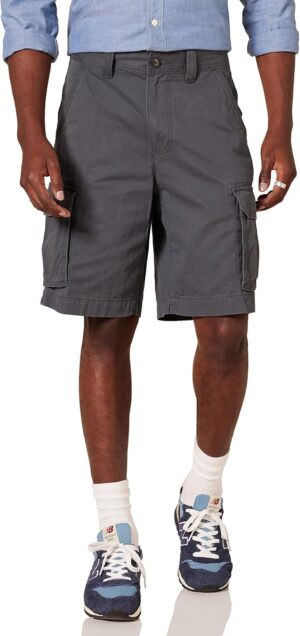 Amazon Essentials Men's 10" Classic-Fit Cotton Twill Cargo Shorts, Multiple Pockets (Available in Big & Tall)