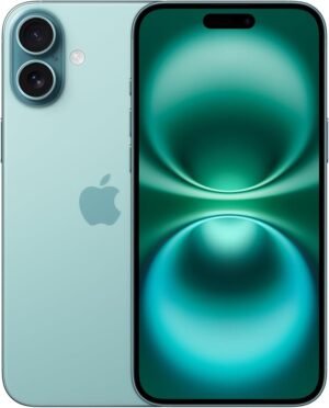 Apple iPhone 16, 128GB, Teal - Unlocked (Renewed)
