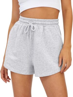 AUTOMET Womens Sweat Shorts with Pockets Casual Summer Comfy Lounge Shorts