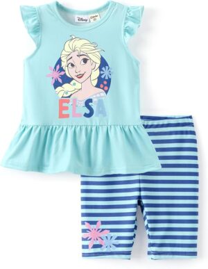 Disney Toddler Girls Clothes Long Sleeve Shirt Leggings 2pcs Outfits Set