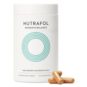 Nutrafol Women's Balance Hair Growth Supplements, Age 45+, 1-Month Bottle #1 Dermatologist-Recommended Hair Growth Supplement Brand, Clinically Tested for Visibly Thicker Hair and Scalp Coverage