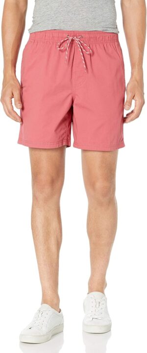 Amazon Essentials Men's 6" Inseam Regular Fit Drawstring Shorts with Elastic Waist and Pockets