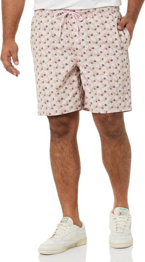 Amazon Essentials Men's 8" Inseam Relaxed-Fit Cotton Drawstring Pull-On Walk Shorts, Summer-Weight