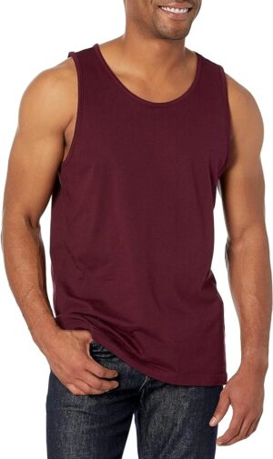 Amazon Essentials Men's Regular-Fit Sleeveless Tank Tops