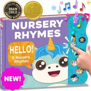 Astro Learns English: Nursery Rhymes, Musical Book for Toddlers 1-3, Gift Interactive Books for 1 Year Old; Educational Montessori Toys; Gifts for Girls, Boys, Babies & Kids, Baby Learns Language